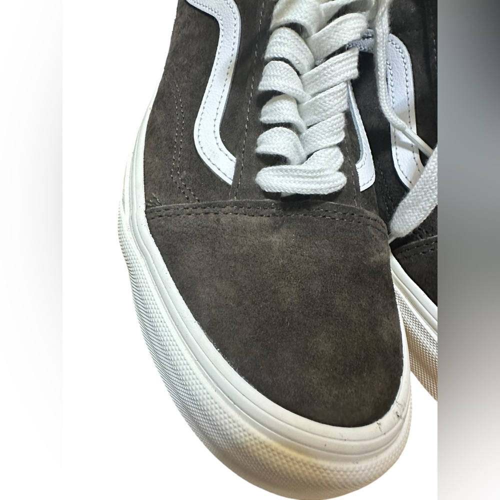NIB RARE Vans Old Skool Brown Pig Suede Sneakers Shoes UNISEX Men 8 Women 9.5 - Picture 8 of 16